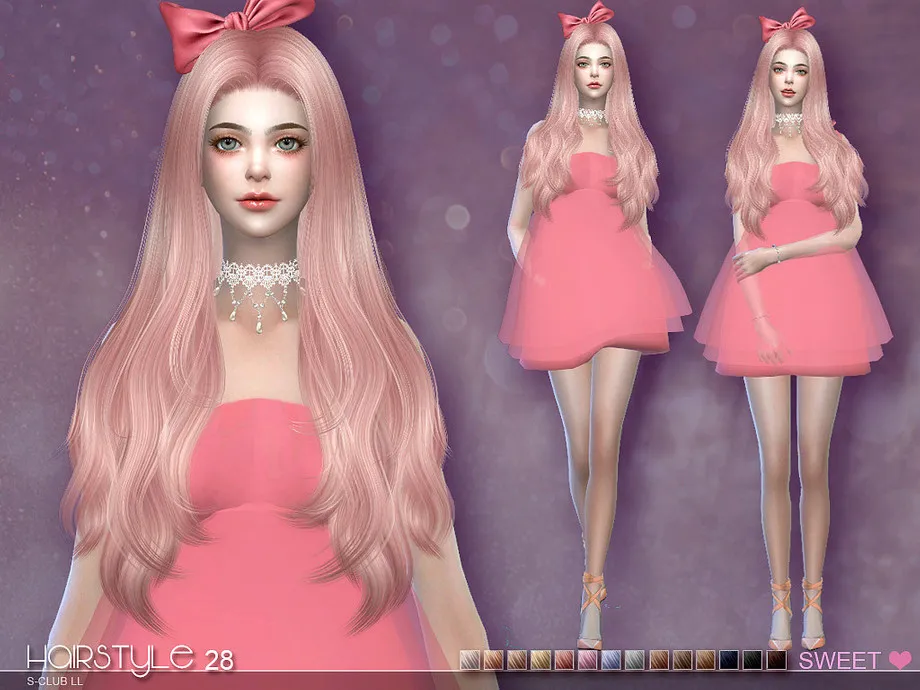 sclub ts4 hair Sweet n28