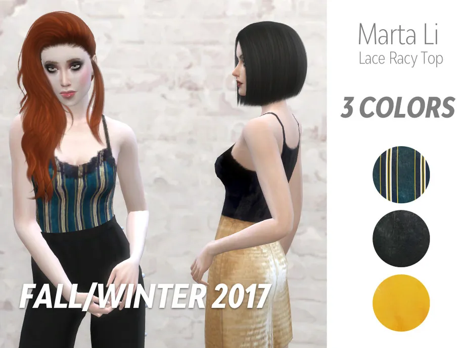 Marta Li Lace Racy Velvet Top