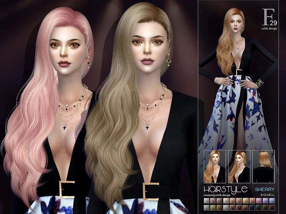 sclub ts4 hair Sherry n29