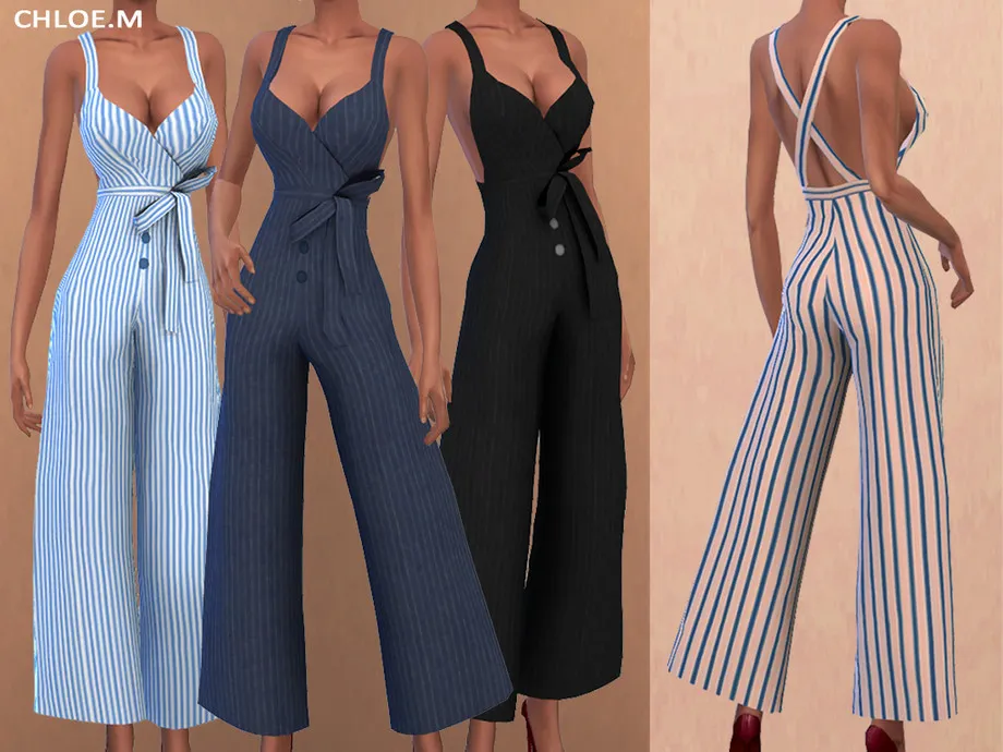 Jumpsuit with bowknot