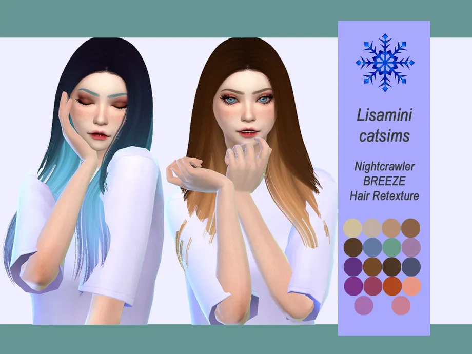 Lisaminicatsims Nightcrawler BREEZE Hair Retexture