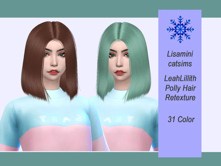 Lisaminicatsims LeahLillith Polly Hair Retexture