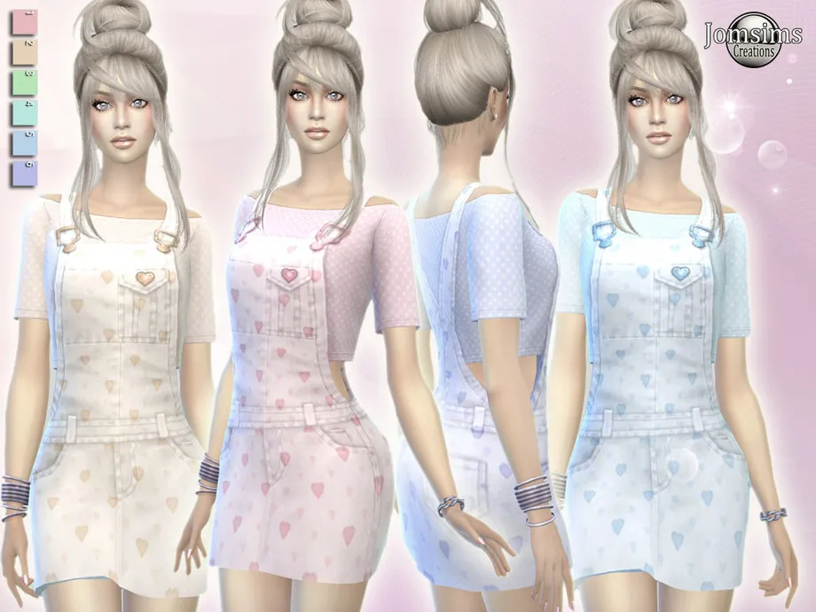 erzina overalls short dress