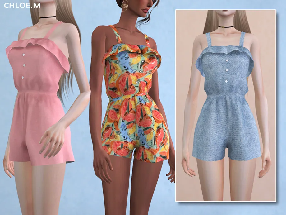 Jumpsuit with Falbala