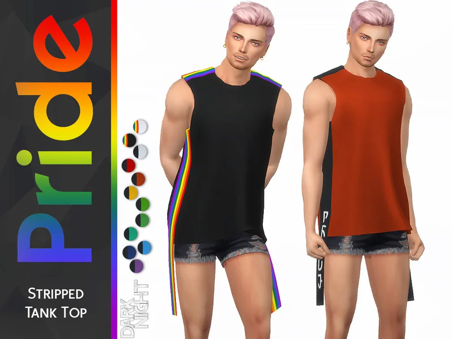 Pride Collection-Stripped Tank Top