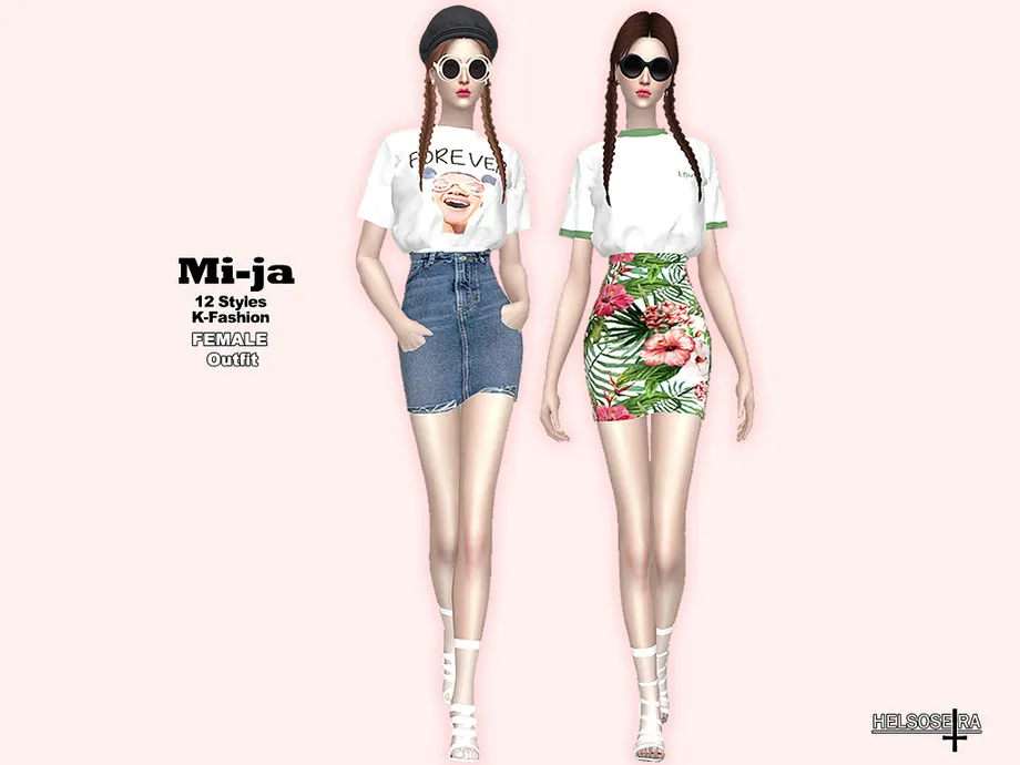 MIJA - Tee n' Skirt - Outfit
