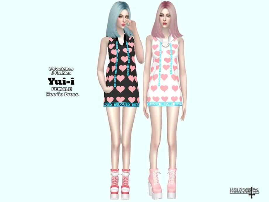 YUII - Hoodie Mini Dress / Outfit
