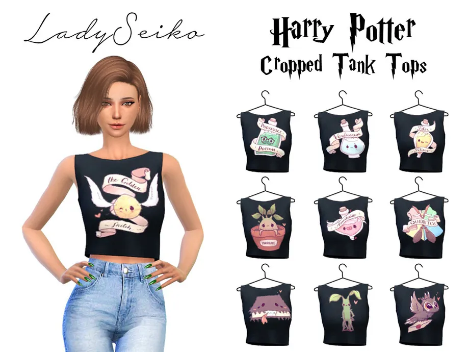 Harry Potter Cropped Tank Tops - Perfect Patio needed