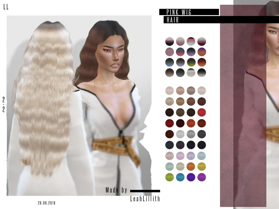 LeahLillith Pink Wig Hair