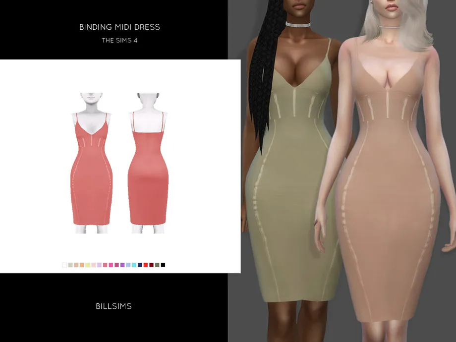 Binding Midi Dress