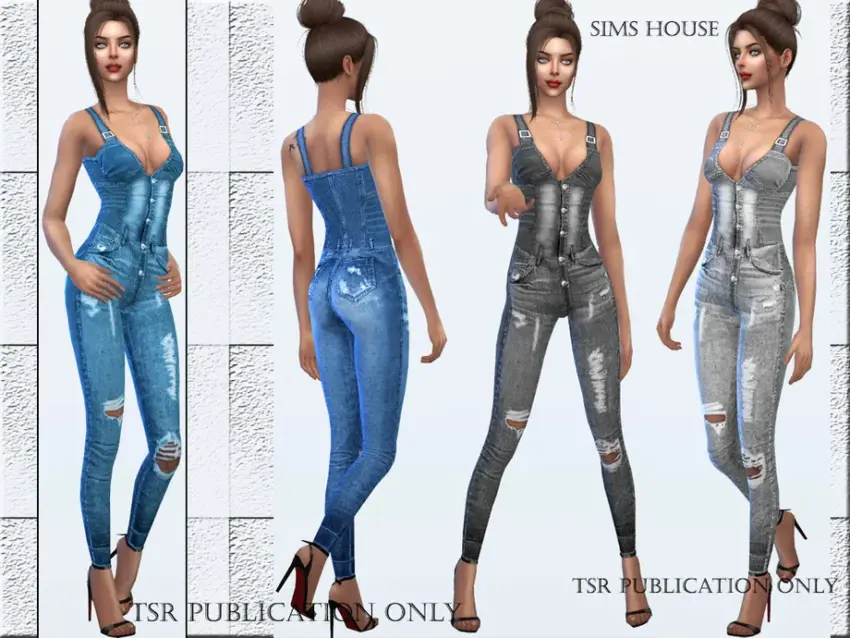 Denim Jumpsuit - Image 1