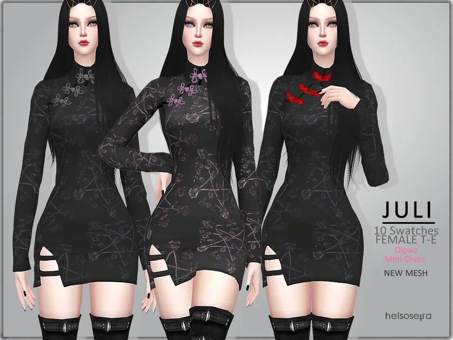 JULI - Goth Mini Dress