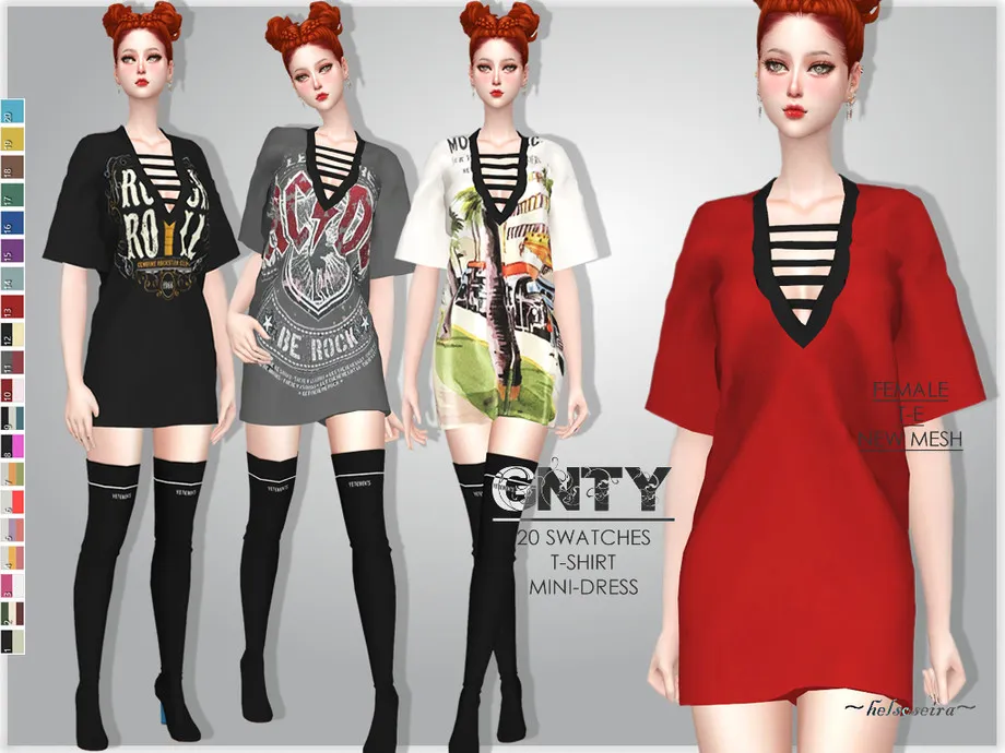 GNTY - T-Shirt Dress