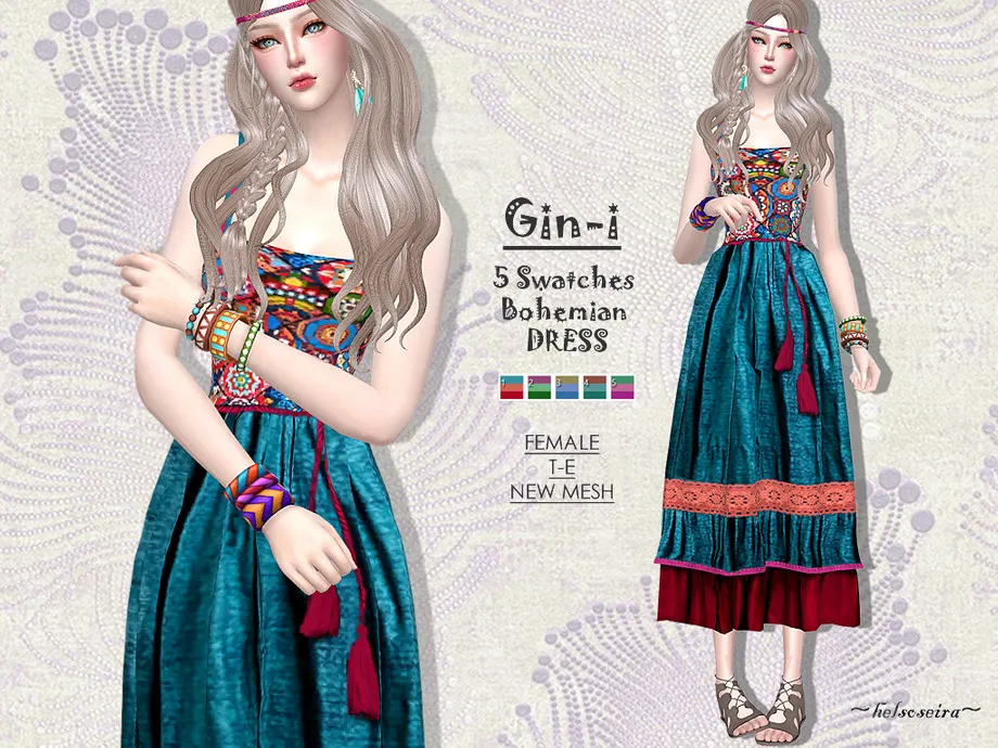 GIN-I - Bohemian Maxi Dress