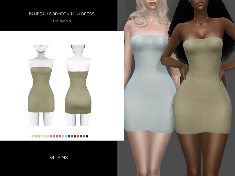Bandeau Bodycon Mini Dress