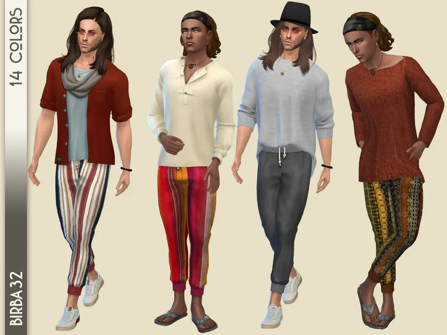 Boho trousers for man