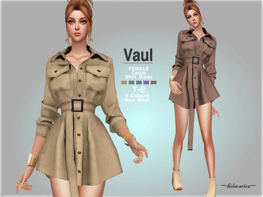 VAUL - Cargo Shirt Dress (Updated)