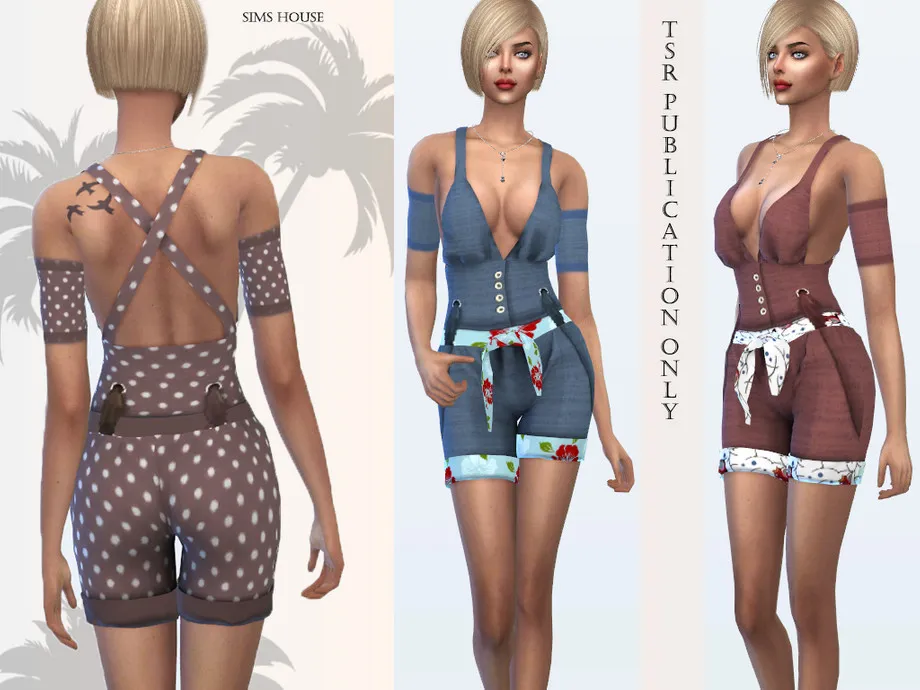 Contrast Belt Jumpsuit