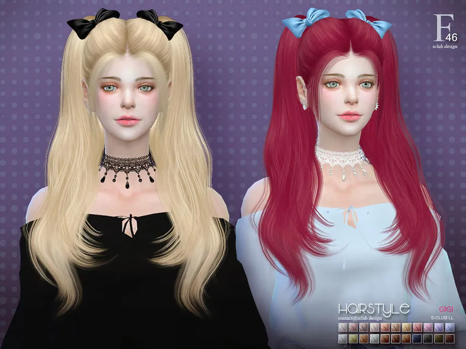 sclub ts4 hair GiGi n46