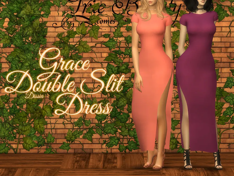 Grace Double Slit Dress