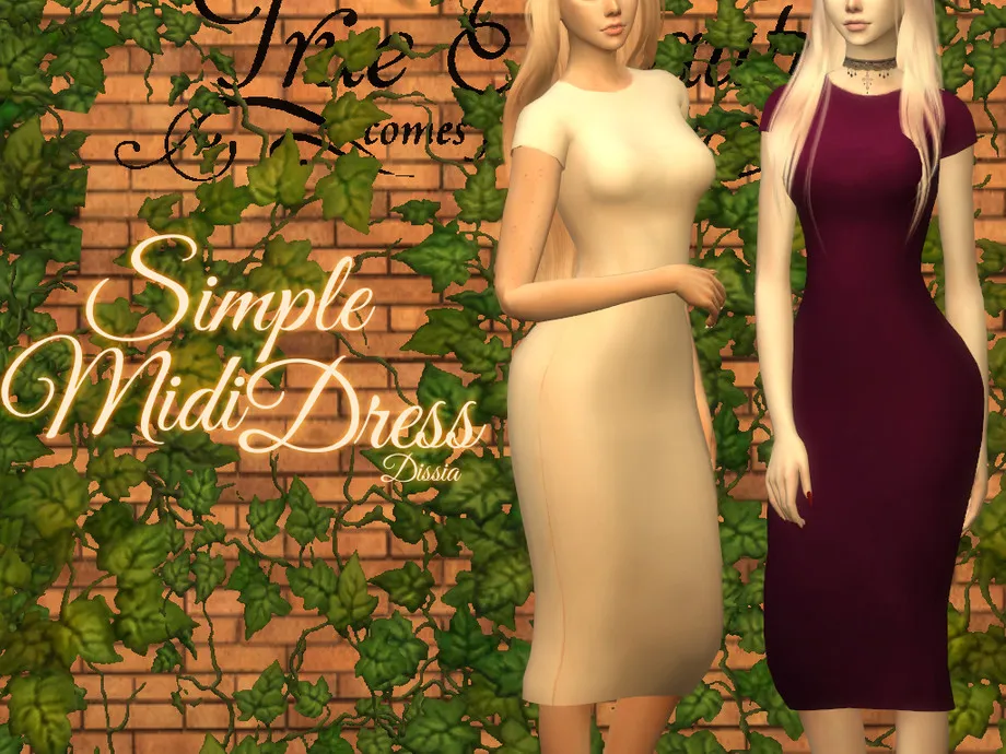Simple Midi Dress