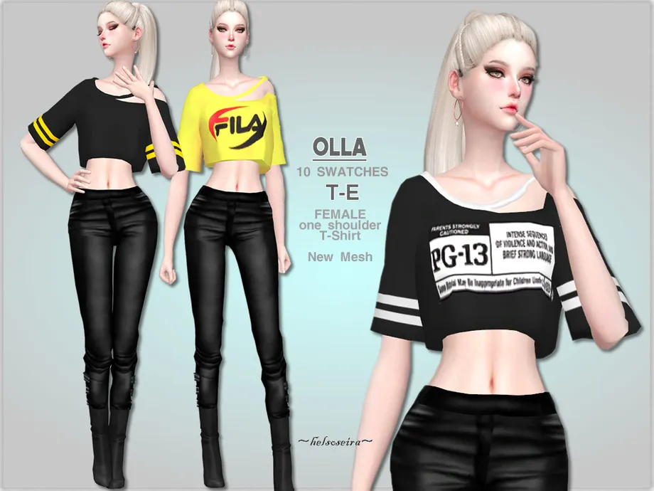 OLLA - Open Shoulder T-Shirt