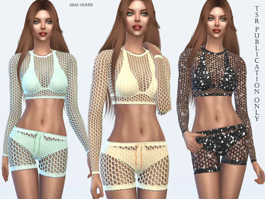 Tropics swimsuit mesh clothes