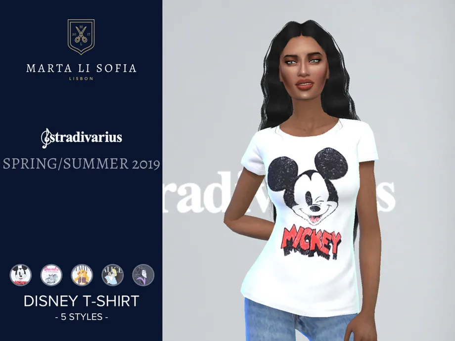 Marta Li Stradivarius Disney T-shirt