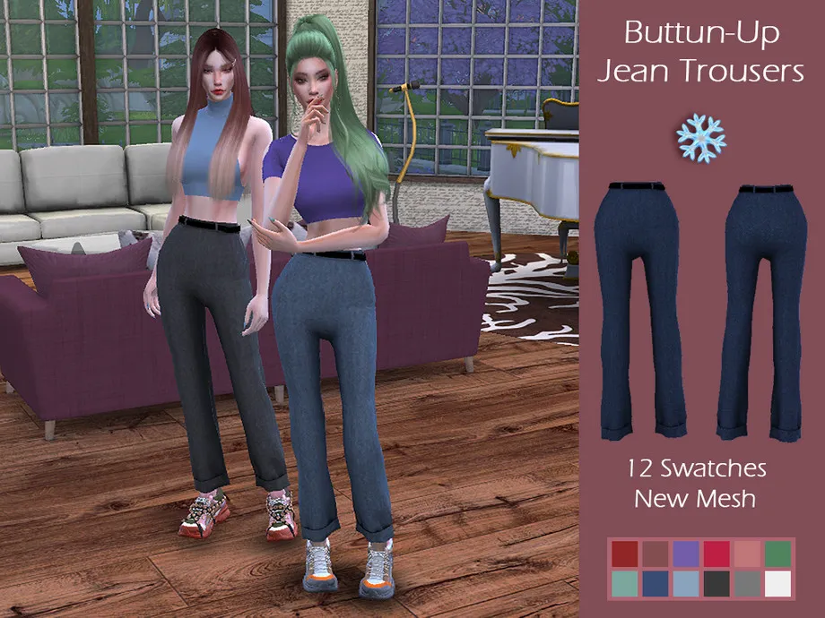 LMCS Buttun-Up Jean Trousers