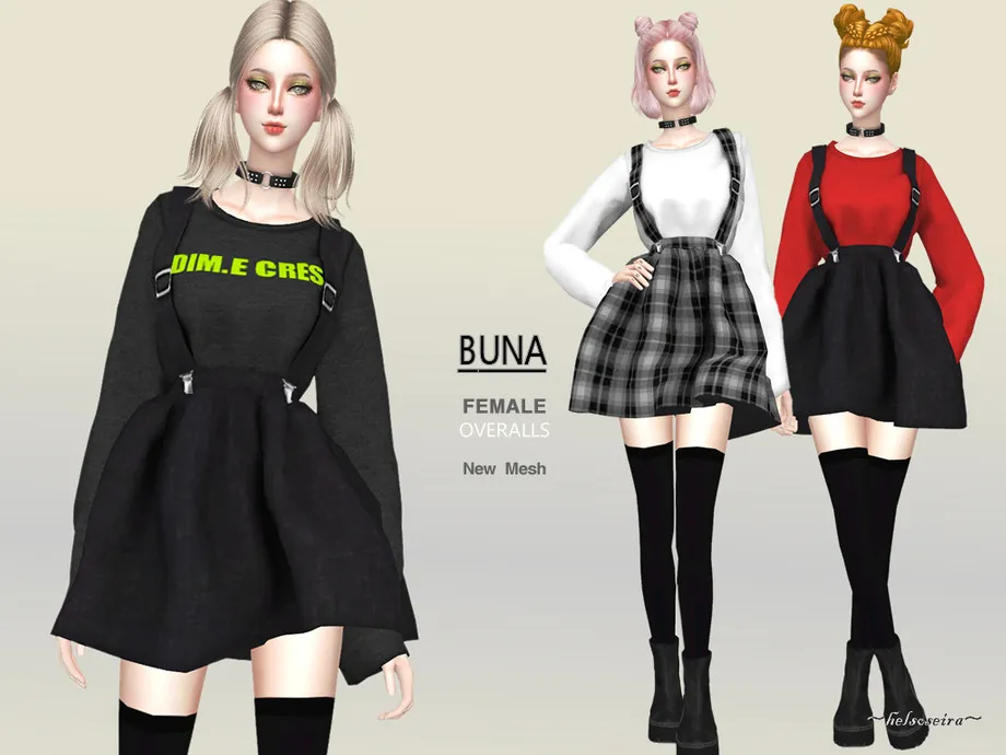 BUNA - Overalls, mini dress