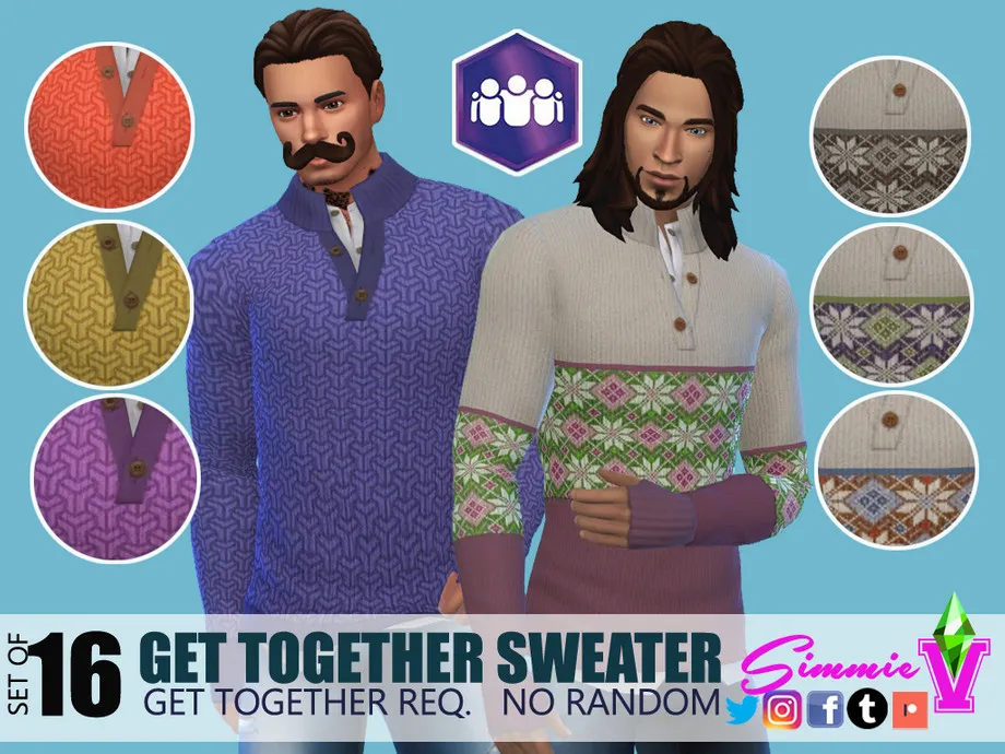 SimmieV Get Together Sweaters
