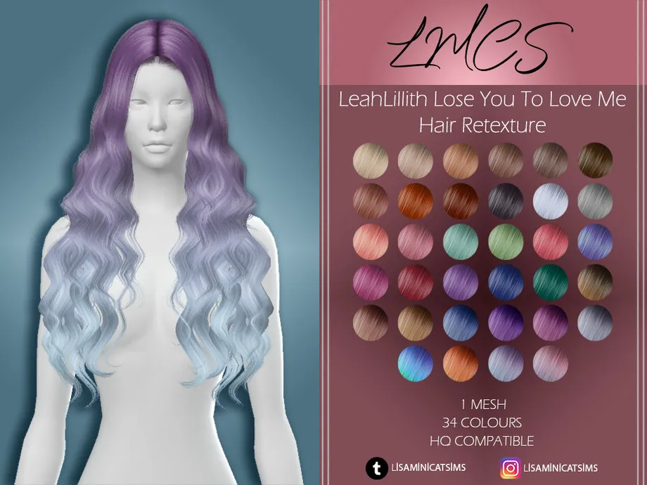 LMCS LeahLillith Lose You To Love Me Hair Retexture