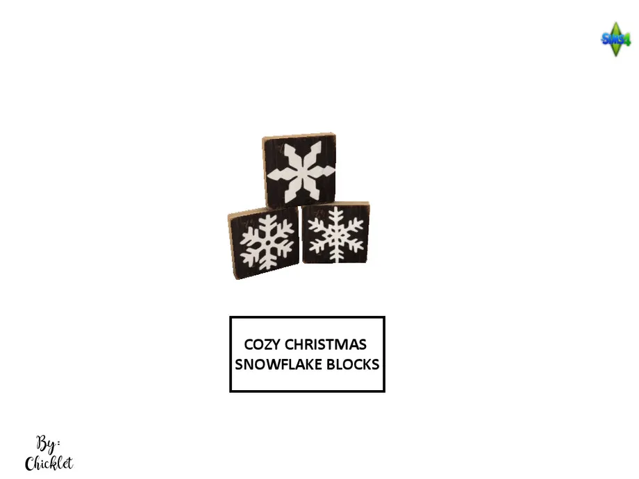 Cozy Christmas Clutter - Snowflake Blocks