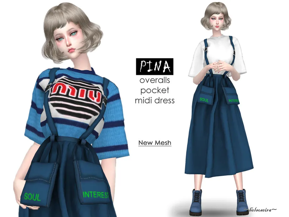 PINA - Overalls with T-Shirt