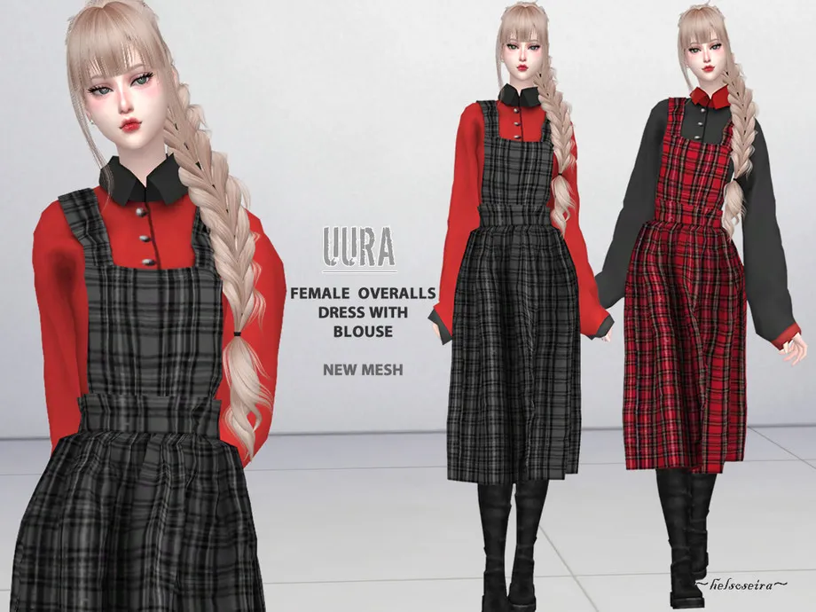 UURA - Overalls with Blouse
