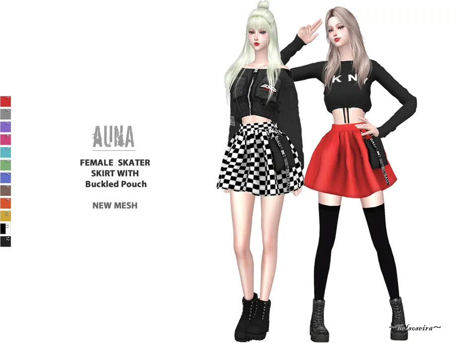 AUNA - Mini Skirt with Pouch