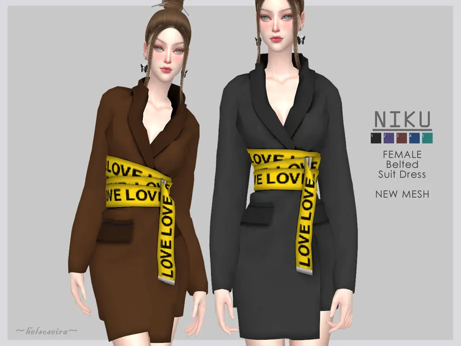 NIKU - Belted Mini Dress