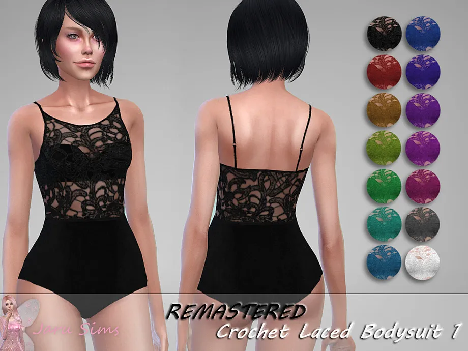 Crochet Laced Bodysuit 1