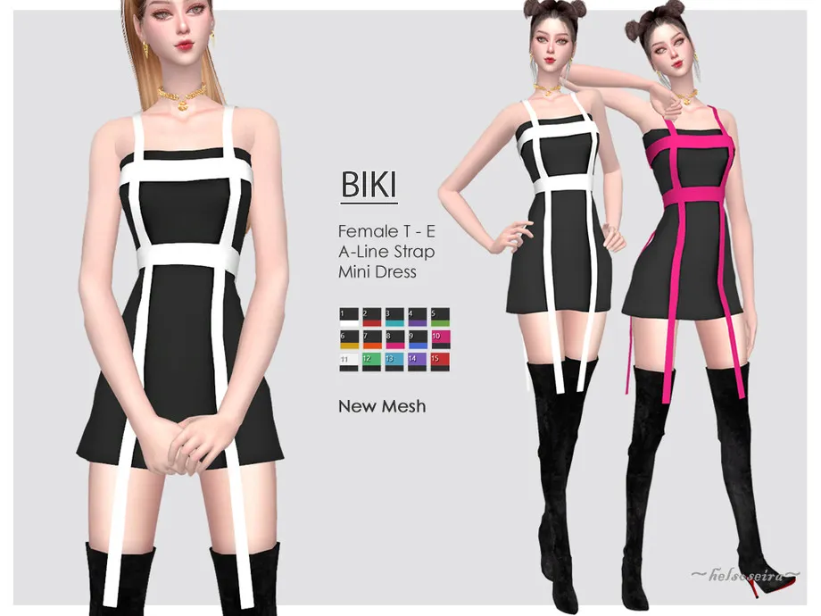 BIKI -  Strap Mini Dress