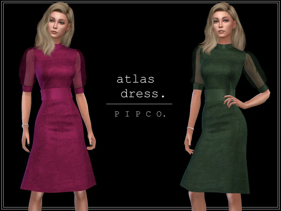 Atlas Dress (Sheer Sleeves).