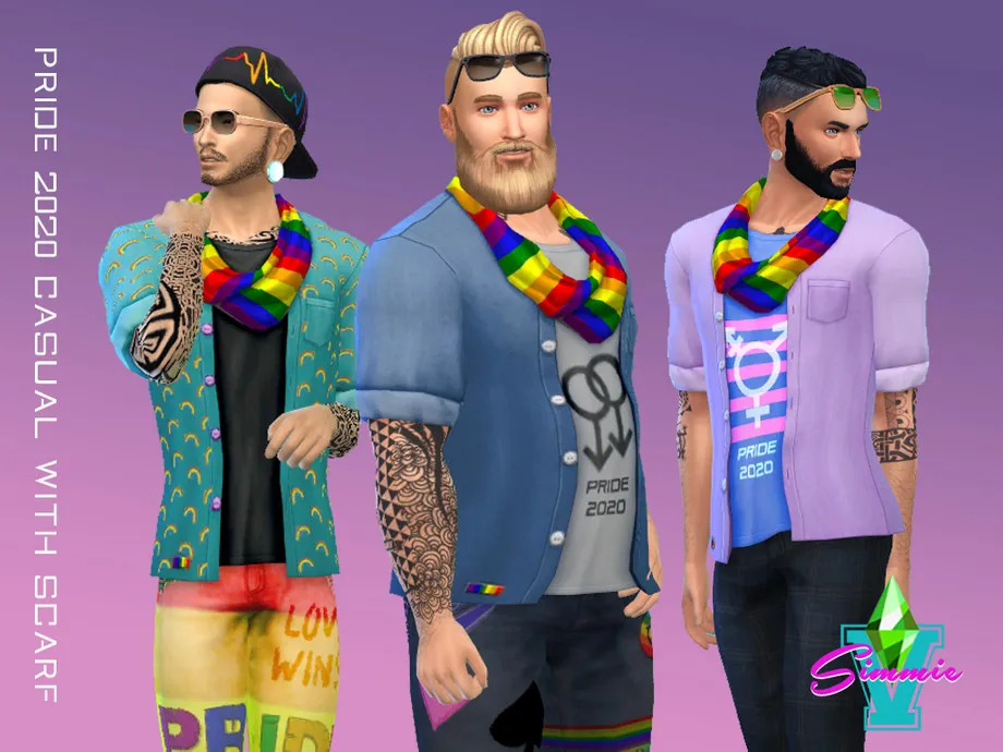 SimmieV Casual w/ Scarf Pride 2020