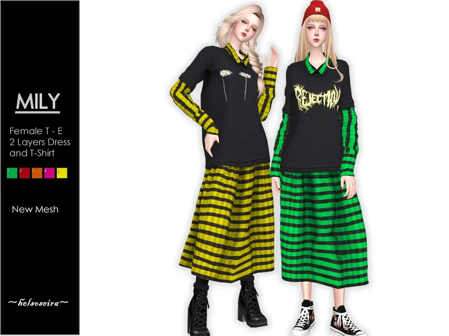 MILY - T-shirt Midi Dress