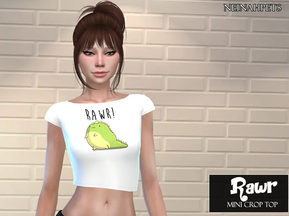 Rawr Mini Crop Top