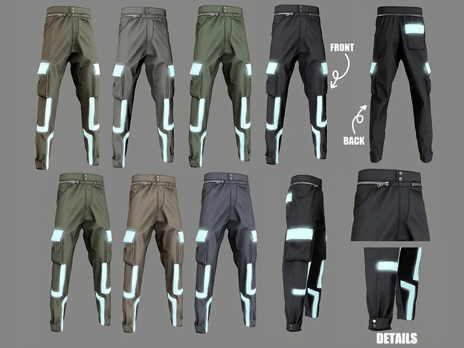 Emissive male pants V1