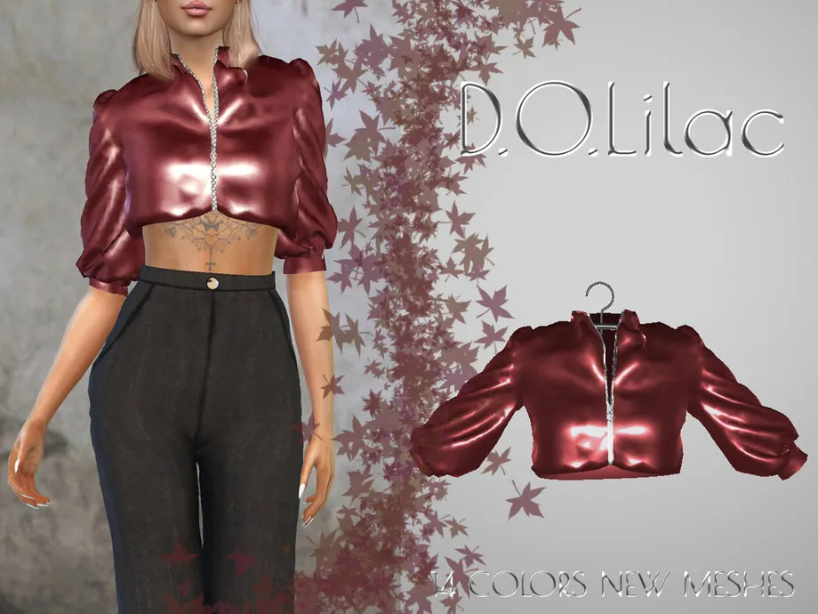 D.O.Lilac Crop Jacket 06