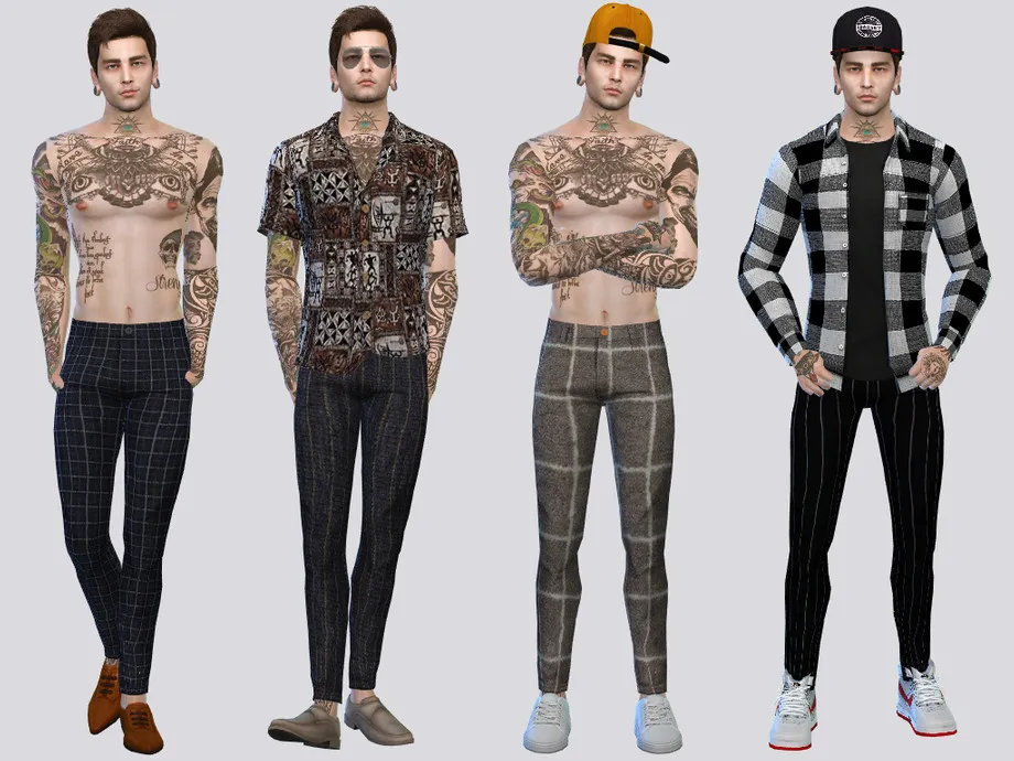 Geometric Casual Pants