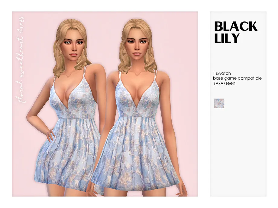 Floral Sweetheart Dress