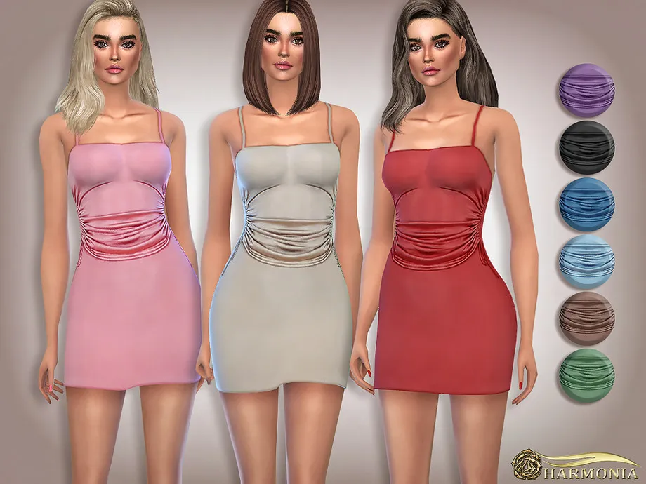 Gathered Side Bodycon Dress