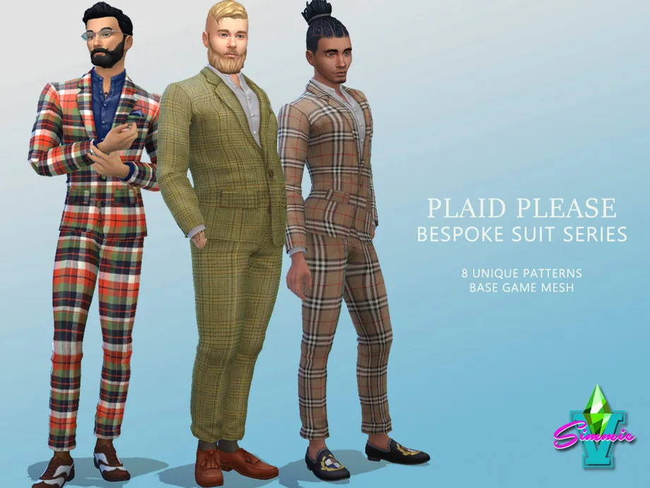 SimmieV Plaid Please Bespoke Suits
