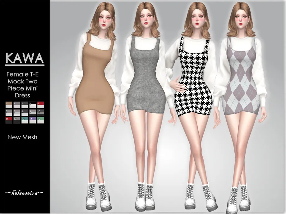 KAWA - 2 piece Mini Dress